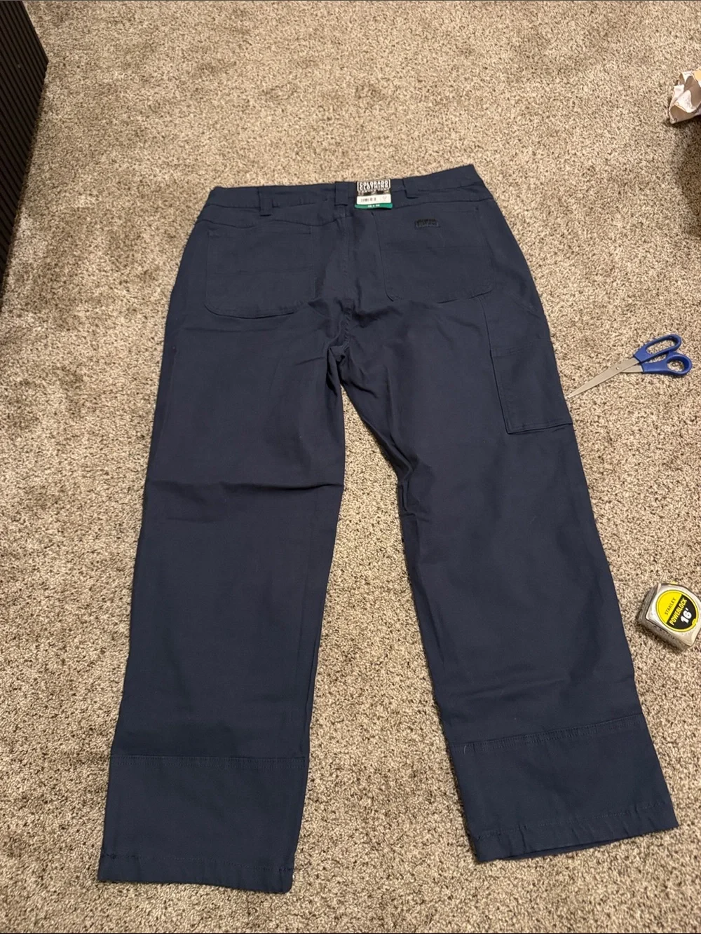 Colorado Clothing Men's Navy Blue Relaxed Fit Canvas Pants size 38x30 (NWT)